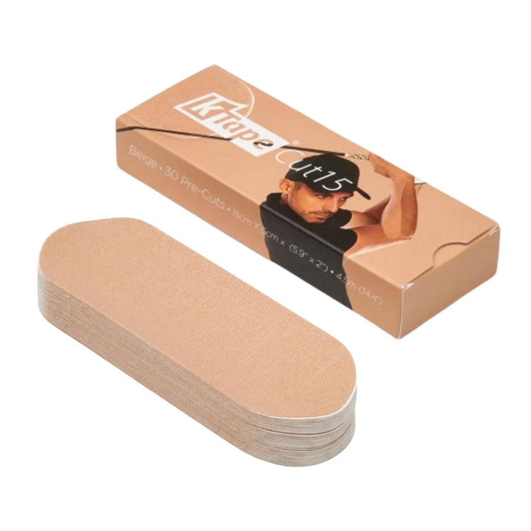 30 Bandes taping prédécoupées - 15 cm - K-Tape Cut K-Tape  Beige