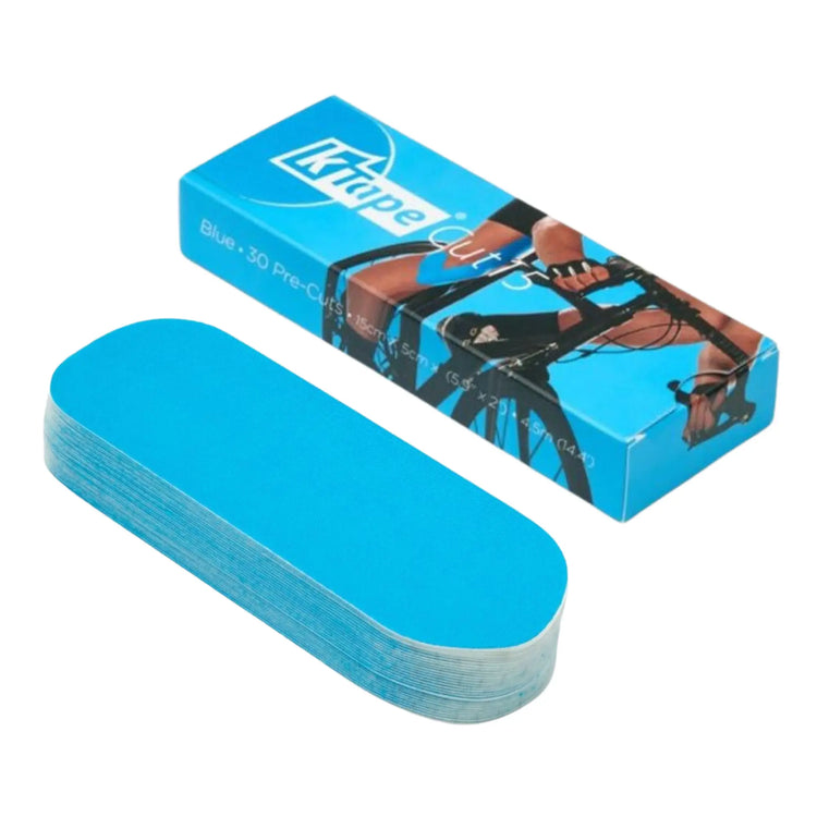 30 Bandes taping prédécoupées - 15 cm - K-Tape Cut K-Tape  Bleu-Clair