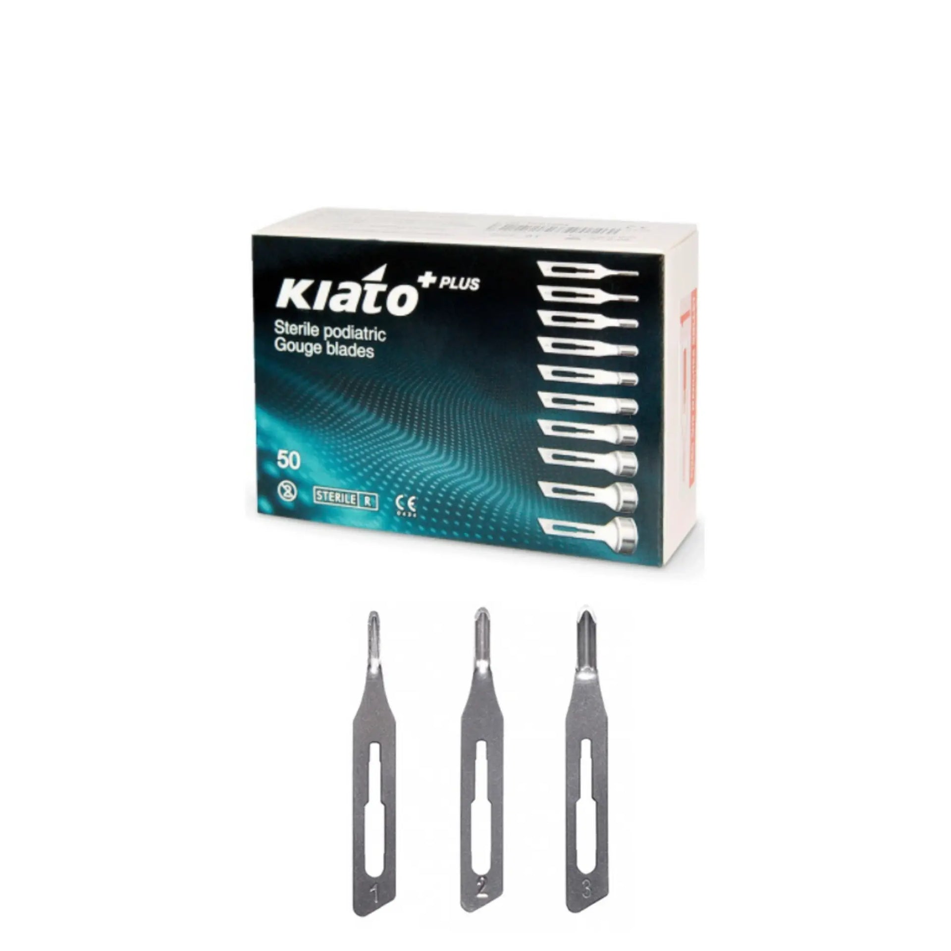 50 αποστειρωμένες λεπίδες gouge - Kiato + Diamond