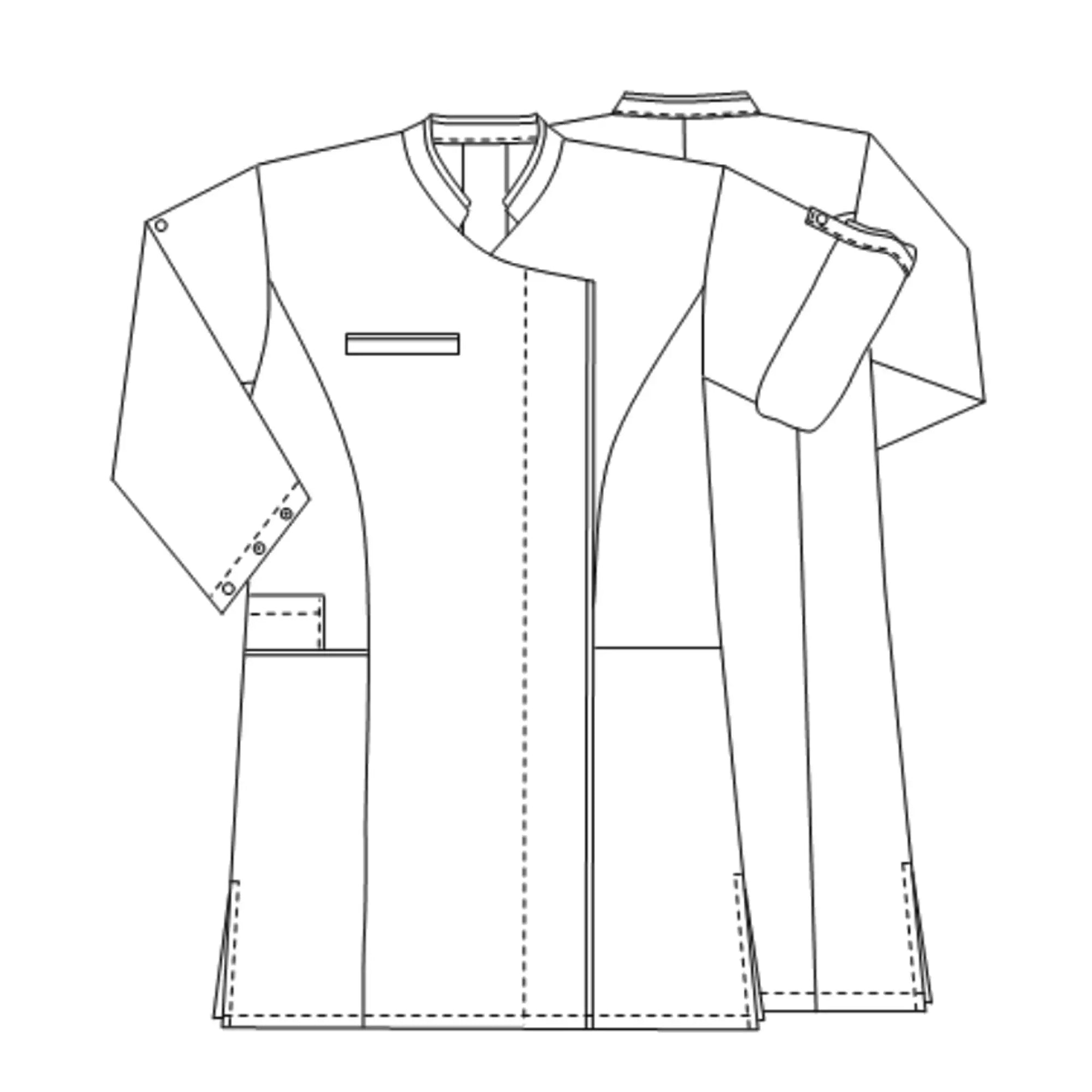 Adeline - Blusa lunga - Maniche lunghe convertibili - Donna - 100 cm My Blouse 