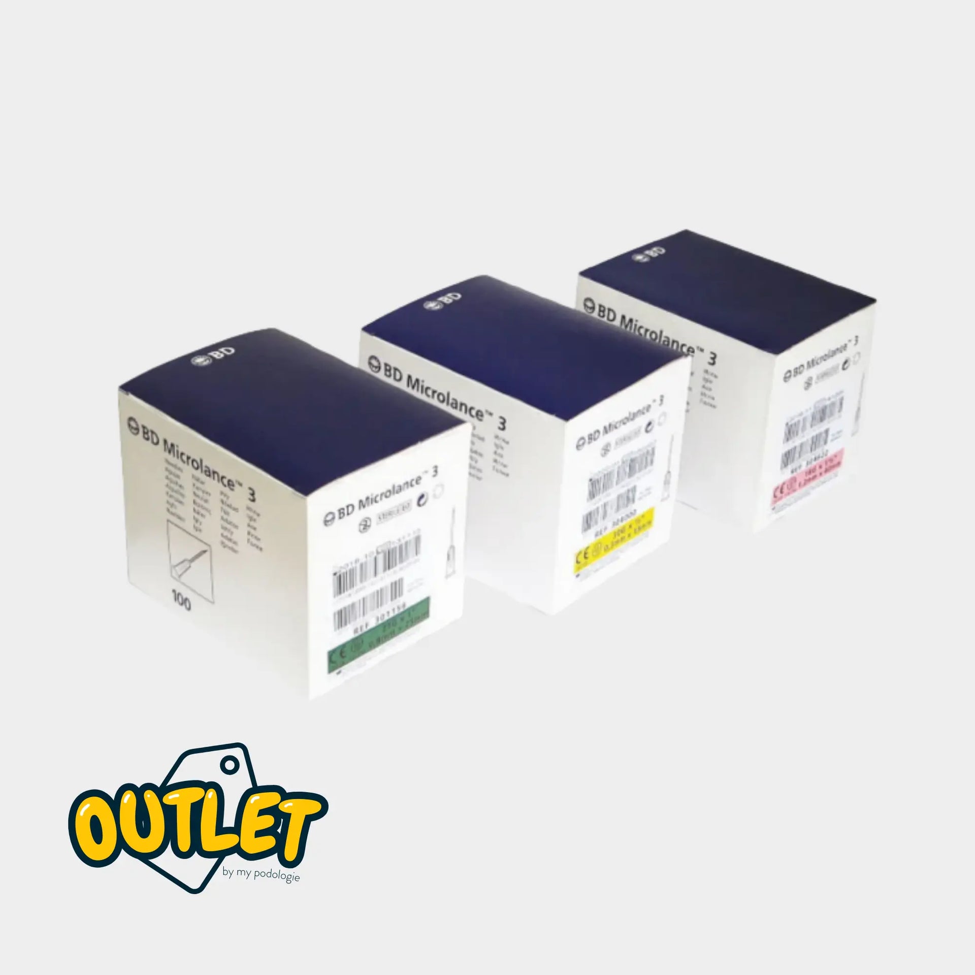 Agulha MICROLANCE 3 - Caixa com 100 - Vários tamanhos - BD // Liquidação BD 