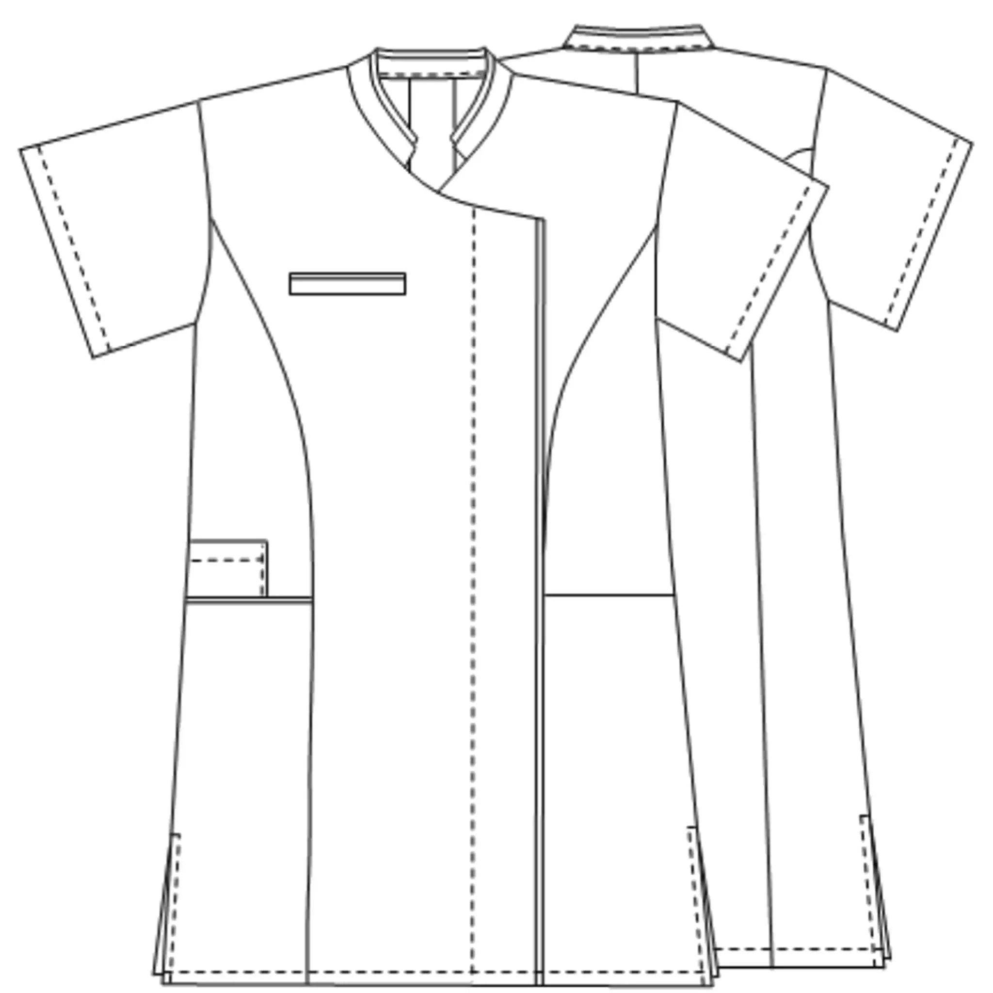 Aline - Blouse longue - Manches courtes - Femme - 100 cm My Podologie 