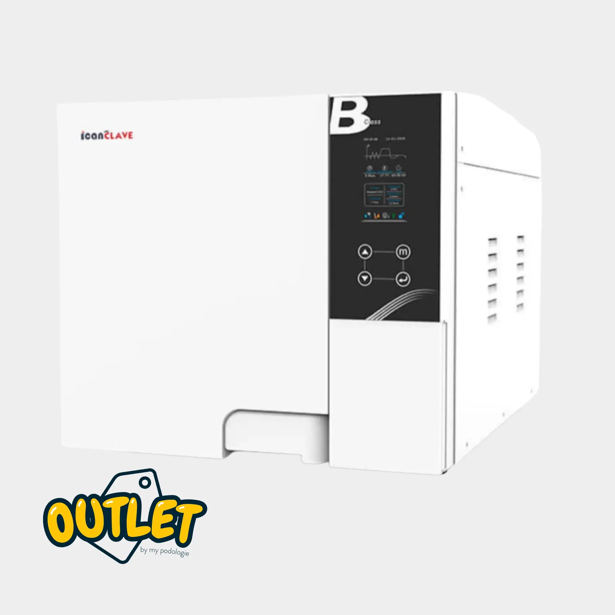 Autoclave blanc 23 Litres Classe B avec USB et imprimante intégrée // Destockage Icanclave Autoclaves 