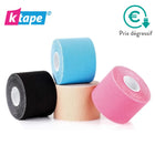 Elastisches Klebeband – 5 cm x 5 m – 5 Farben – K-Tape