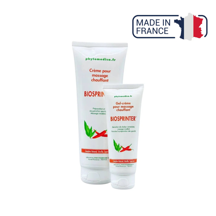 Biosprinter ® - Crème massage chauffant - 2 contenances - Phytomedica - My Médical