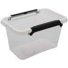 Transparent plastic storage box with lid - 3 sizes
