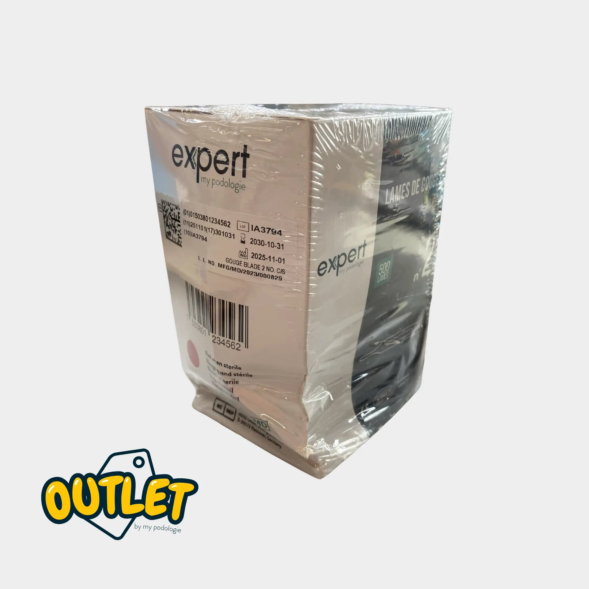 Box of 500 gouge blades No. 2 - Expert - My Podologie // Défaut Expert 