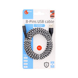 Cable Lightning a USB para iPhone / iPad / iPod textil - 2 tamaños diferentes