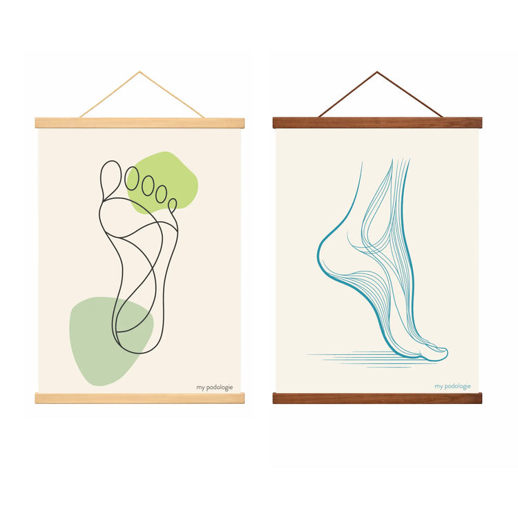 Wooden magnetic photo frame - several models My Podologie 