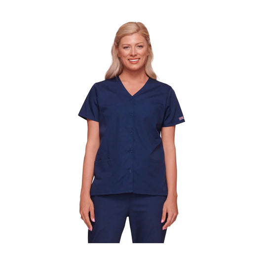 Calais - Túnica com botão de pressão com decote em V - Mulher - Cherokee Cherokee Authentic Workwear 