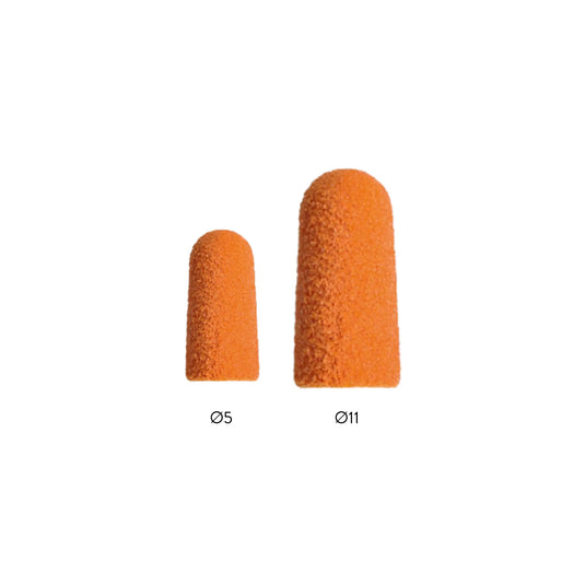 Tapones Cónicos Naranja SK-PODO X10 - Ø 5mm o 11mm - Grano Fino, Medio o Grueso - Lukas Podological Lukas Podological Fino-5