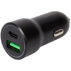 Doppio caricatore per auto USB 3.0 e USB-C