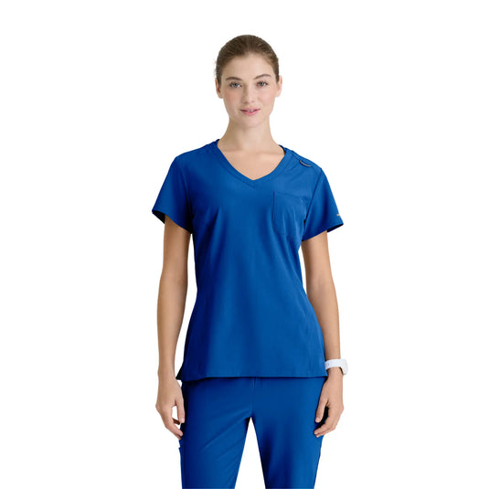 Dignity - Tuniek met V-hals - Dames - Skechers SKECHERS Koningsblauw / XL