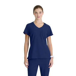 Dignity - Tunique Col V - Femme - Skechers SKECHERS  Bleu Marine / XL