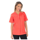 Dora - Bluse - Kurze Ärmel - V-Ausschnitt - Damen - 75 cm