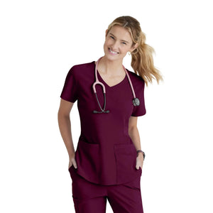 Elva - Túnica com decote em V - Mulher - Skechers SKECHERS  Borgonha / XL