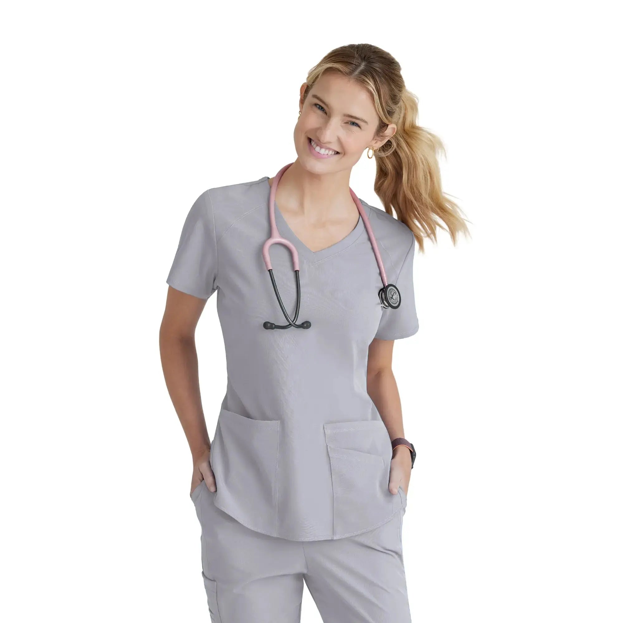 Elva - Túnica com decote em V - Mulher - Skechers SKECHERS  Cinza Claro / XL