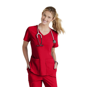 Elva - Túnica com decote em V - Mulher - Skechers SKECHERS  Vermelho / XL