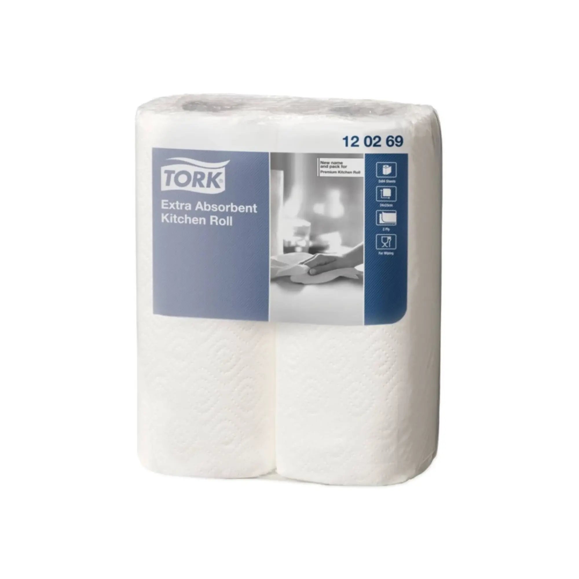 Essuie-tout 64F Extra Absorbant - 2 Rouleaux - TORK - My Médical