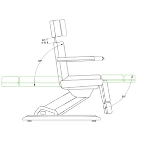Fauteuil de pédicurie Électrique - 3 moteurs - 2 coloris - Solstice - Weelko Naggura 