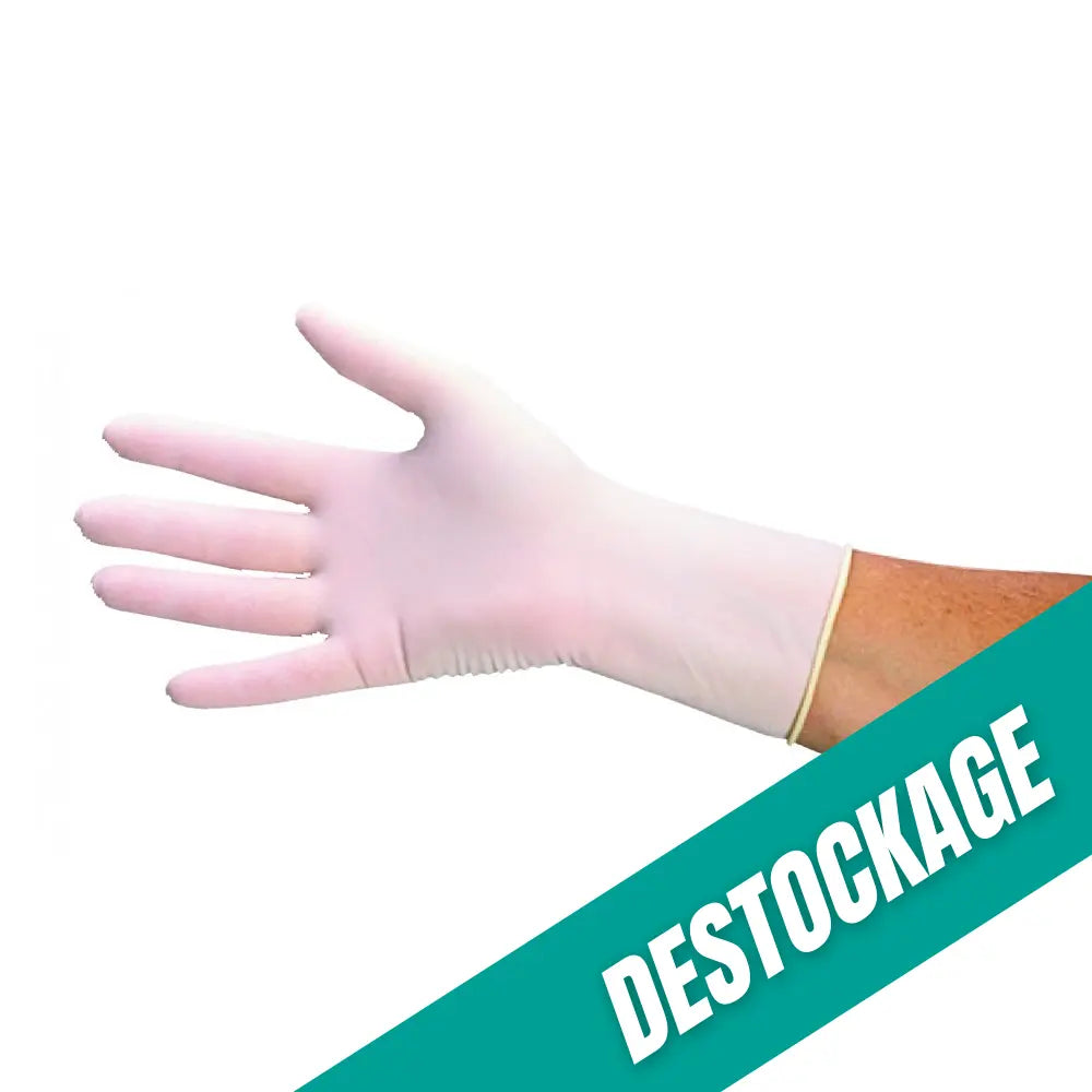 Untersuchungshandschuhe - Latex - Vorgepudert - Box mit 100 Stück - My Podology // Ausverkauf