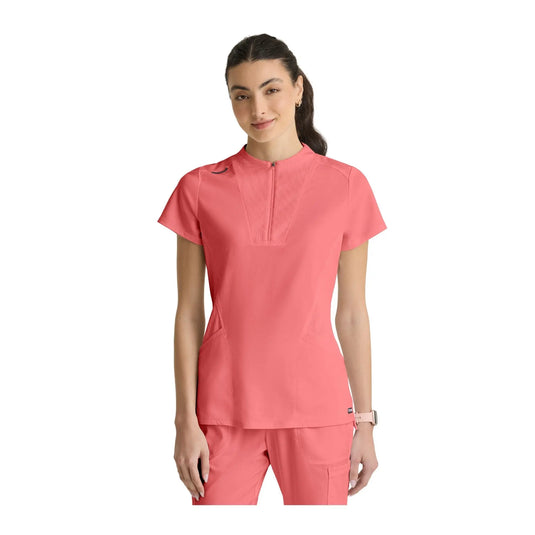 Kristi - Túnica con cremallera y cuello alto - Mujer - Grey's Anatomy Stretch Grey's Anatomy 