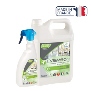 LVSM600 - Nettoyant dégraissant surfaces vitrées Écolabel - Sodel Exeol 