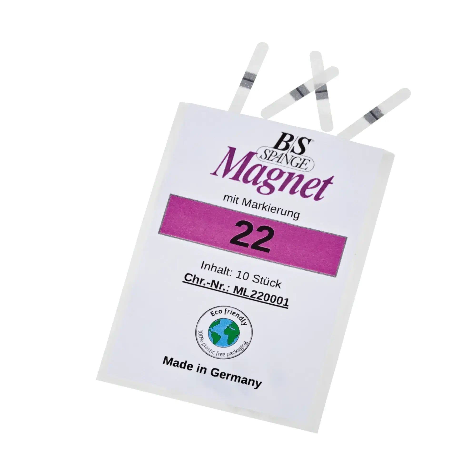 Languettes B/S Magnet - Lot de 10 - Largeur 3 mm - Plusieurs tailles - Ruck B/S Spange 