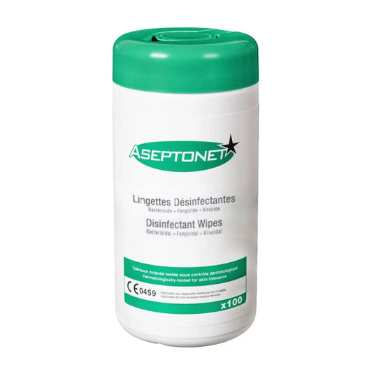 Toalhetes desinfetantes - Caixa com 100 - Aseptonet - My Podologie