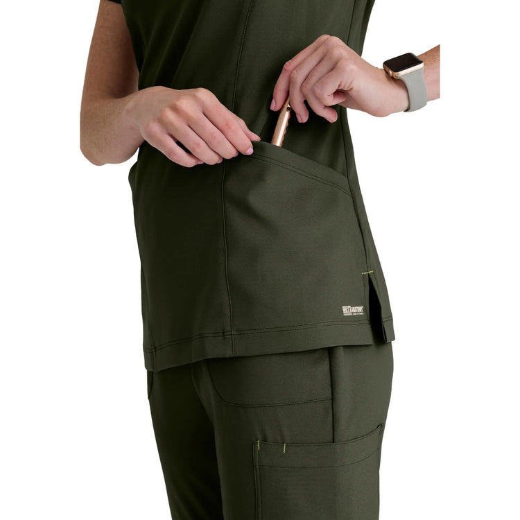 Louisa – Tunika mit eingekerbtem Kragen – Damen – Grey’s Anatomy Evolve Grey’s Anatomy 