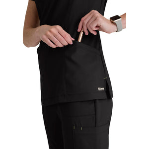 Louisa – Tunika mit eingekerbtem Kragen – Damen – Grey’s Anatomy Evolve Grey’s Anatomy 