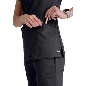 Louisa – Tunika mit eingekerbtem Kragen – Damen – Grey’s Anatomy Evolve Grey’s Anatomy 