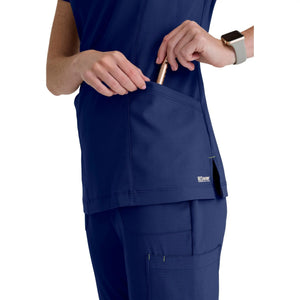 Louisa – Tunika mit eingekerbtem Kragen – Damen – Grey’s Anatomy Evolve Grey’s Anatomy 