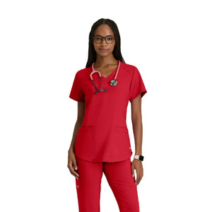 Luma - Tuniek met V-hals - Dames - Grey’s Anatomy Evolve Grey’s Anatomy  Rood / XL