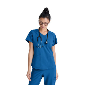 Luma - Tuniek met V-hals - Dames - Grey's Anatomy Evolve Grey's Anatomy Royal Blue / XL
