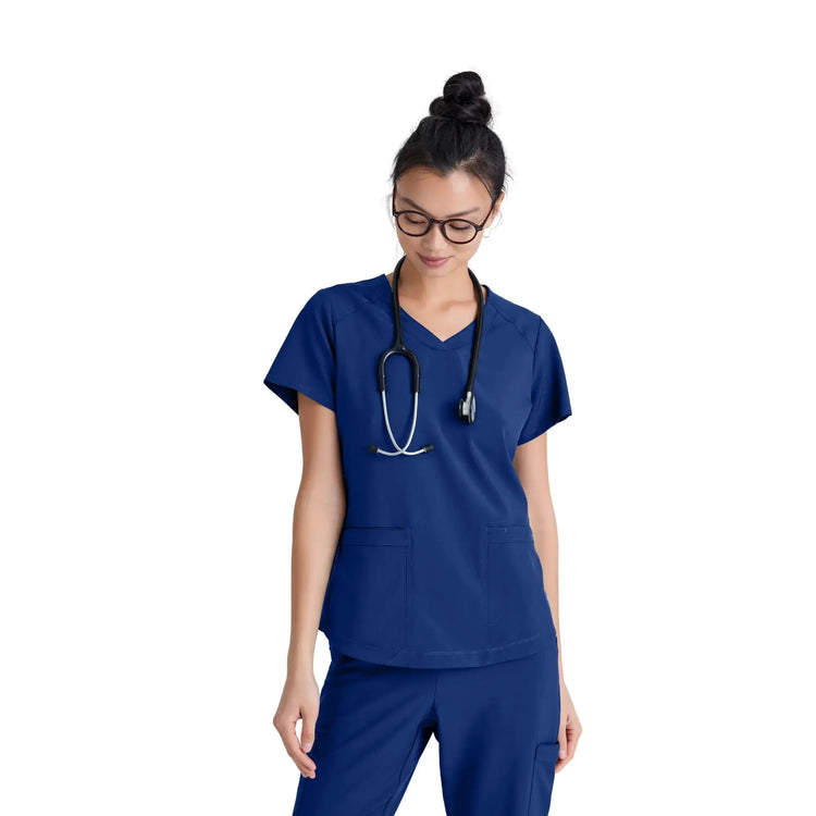 Luma - Tuniek met V-hals - Dames - Grey’s Anatomy Evolve Grey’s Anatomy  Galaxy Blue / XL