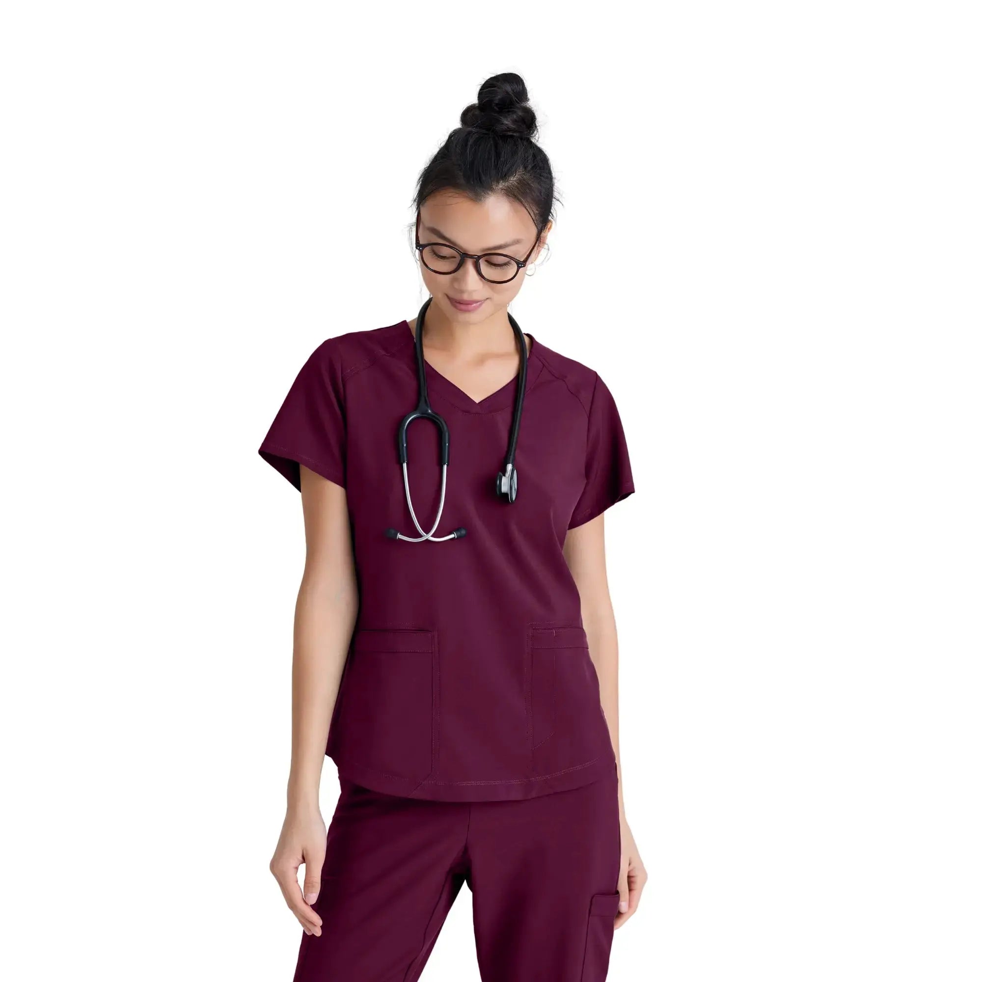 Luma - Tuniek met V-hals - Dames - Grey's Anatomy Evolve Grey's Anatomy Bordeaux / XL