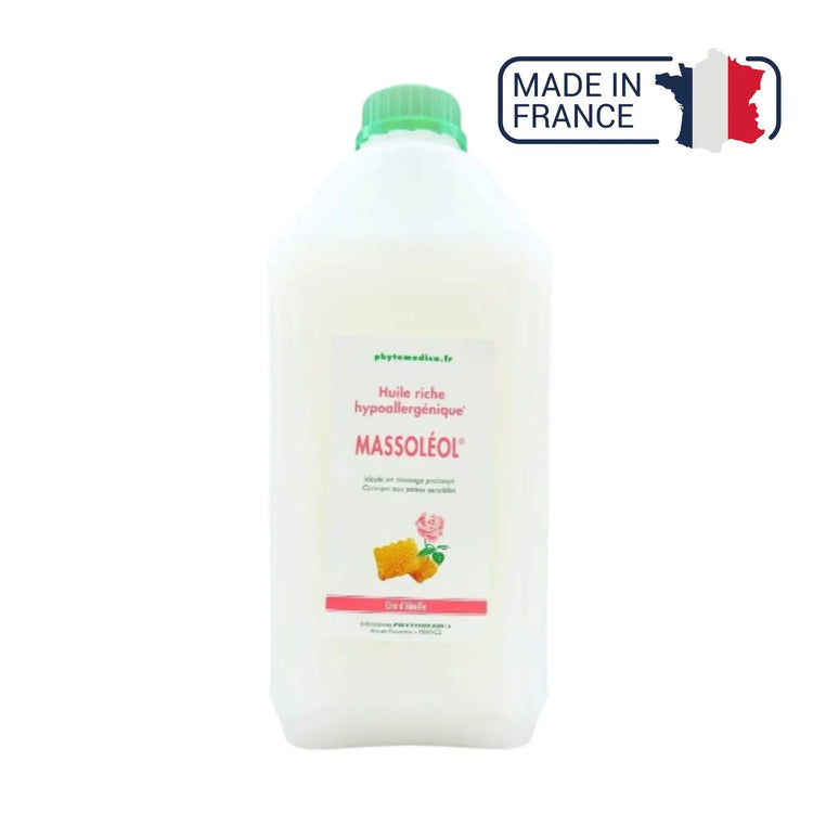 Massoléol® - Rijke hypoallergene neutrale massageolie - Rozengeur - Phytomedica Laboratoires Phytomedica 