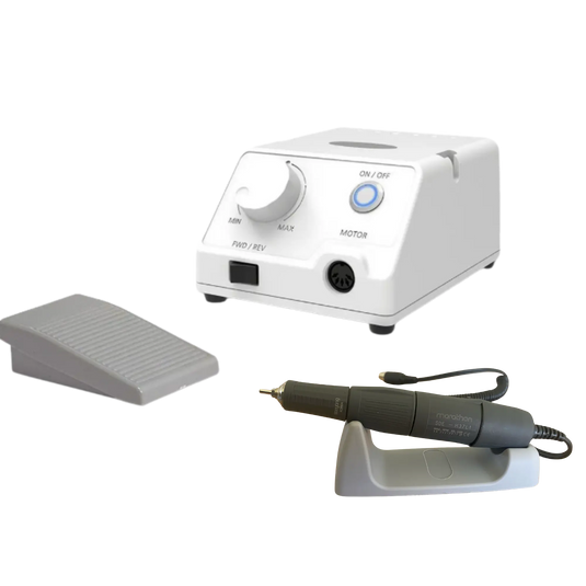 Ενσύρματο μικρομοτέρ Escort III - 35.000 rpm με χειρολαβή και πεντάλ Saeyang 