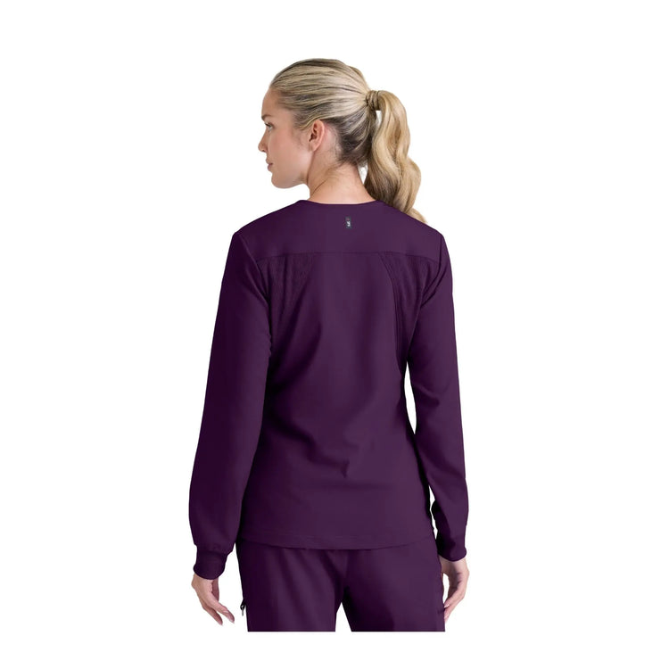 Mila – Medizinische Jacke mit Rundhalsausschnitt – Damen – Grey’s Anatomy Stretch Grey’s Anatomy 