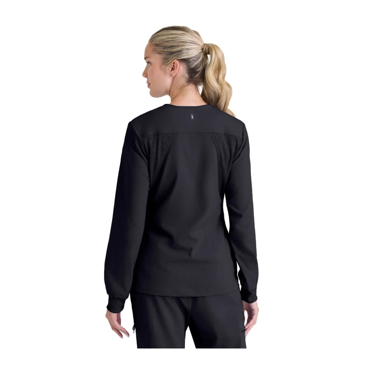 Mila – Medizinische Jacke mit Rundhalsausschnitt – Damen – Grey’s Anatomy Stretch Grey’s Anatomy 