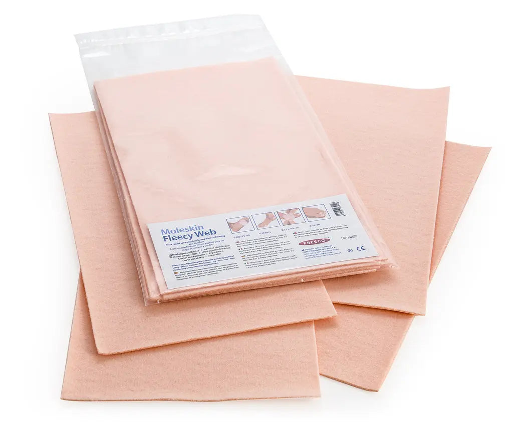 Moleskin Fleecy Web - 1-2 mm - 225 x 400 mm - Minha Podologia