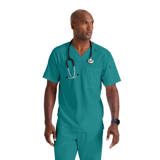 Murphy - Túnica con cuello en V - Hombre - Grey's Anatomy Stretch Grey's Anatomy Caribbean Blue / XL