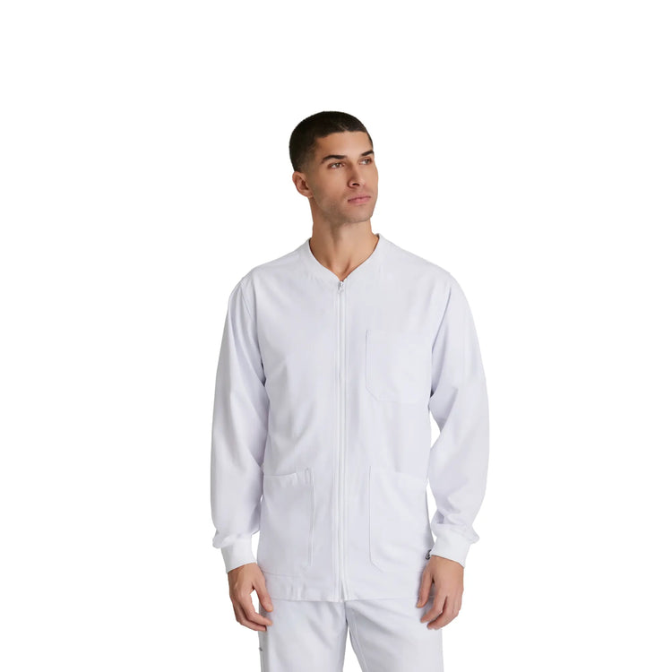 Oly - Veste médicale col rond - Homme - Skechers SKECHERS  Blanc / XL