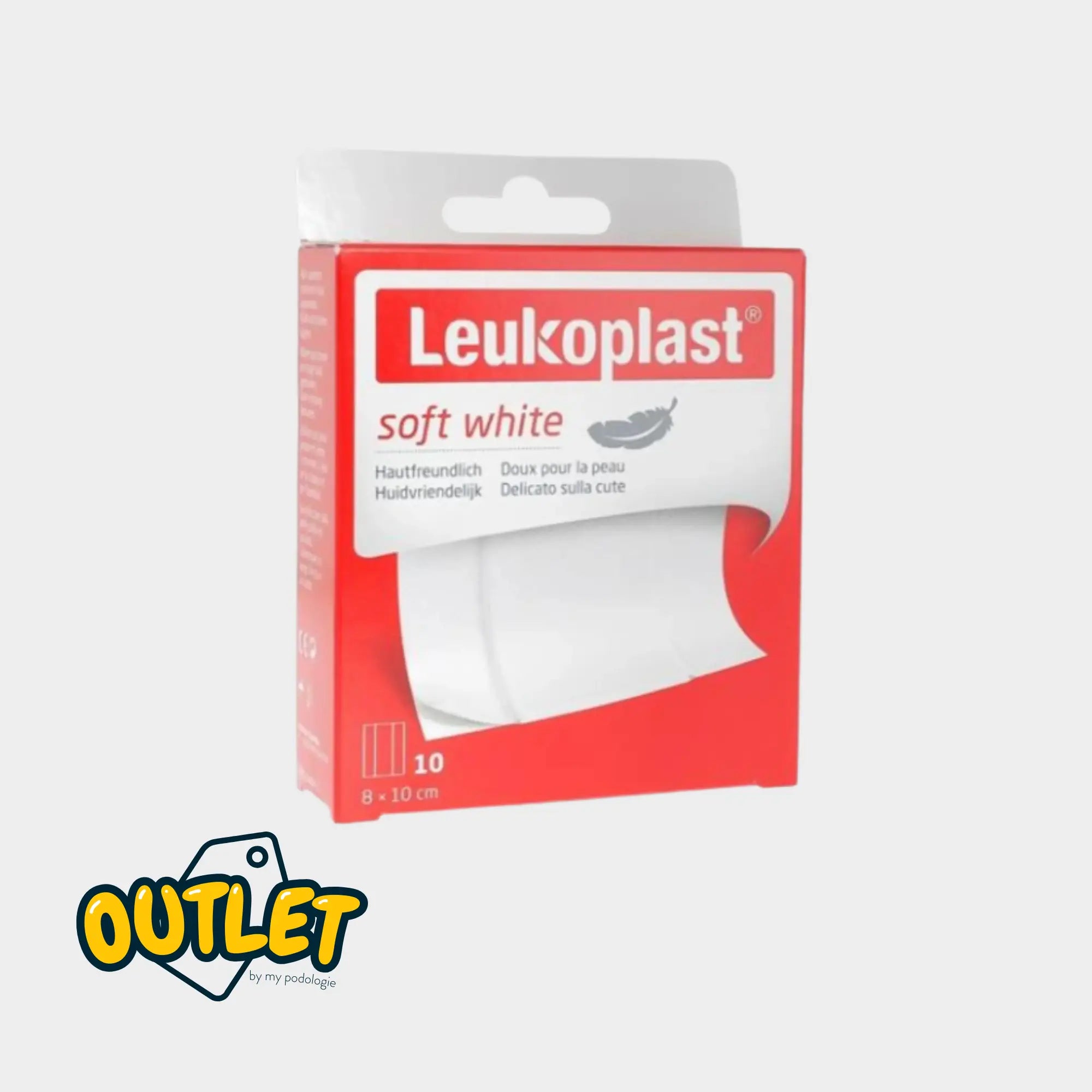 Λευκό επίδεσμο Leukoplast Soft - 8x10 cm - προκομμένες λωρίδες // Clearance Clearance 