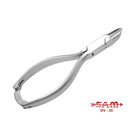 Pince à ongles - Acier inoxydable - Finition satinée - Coupe droite - Mors effilés - 13,5 cm - Sam