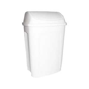 Poubelle Basic en plastique 50L Blanc My Podologie 