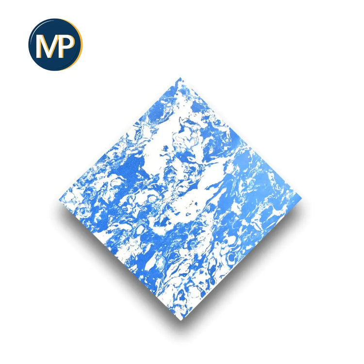 PE Rivestimento in EVA - Shore 30 - 1mm - 1035 x 1030 mm - 15 colori MP Blu-bianco