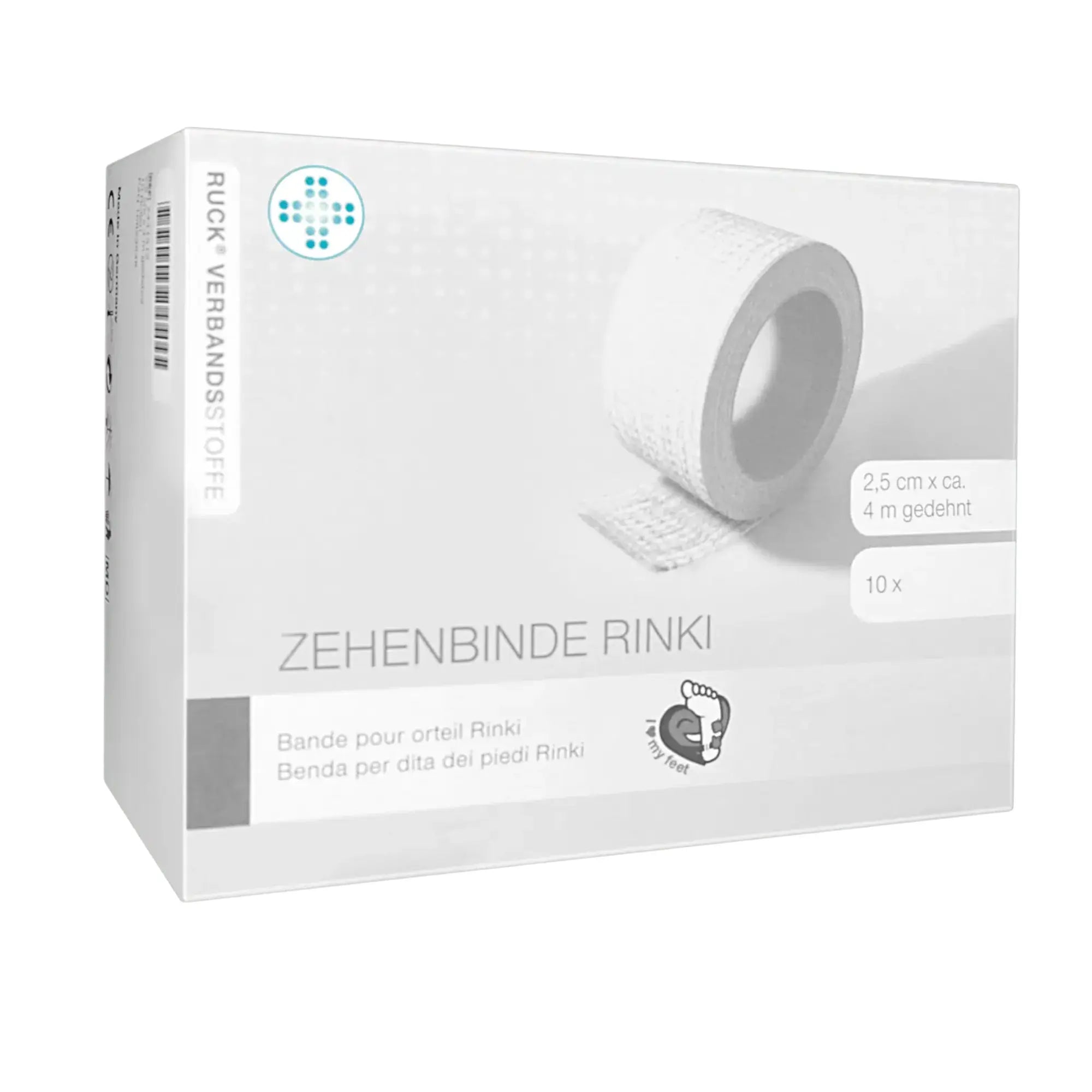 Rouleaux de bandage pour orteil Rinki - 2 tailles - Ruck Ruck 