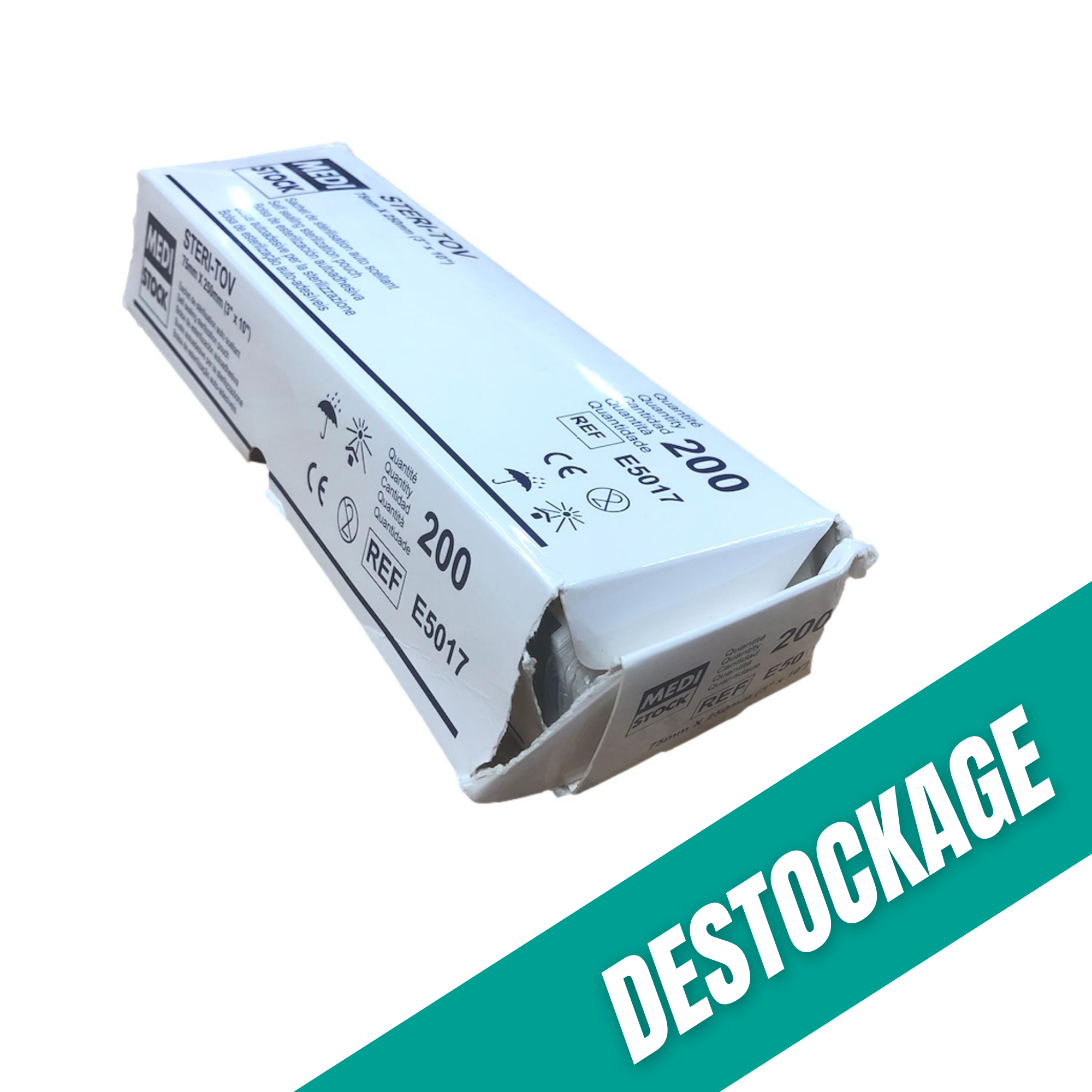Sachets de stérilisation à fermeture autocollante - MediStock // Destockage My Podologie 